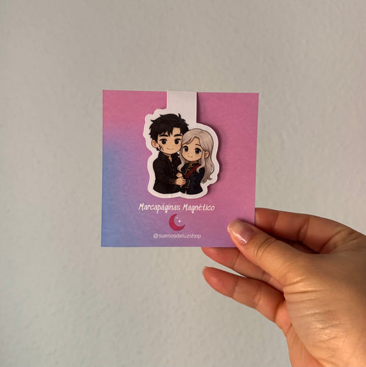 Marcapáginas  magnético “Xaden y Violet”