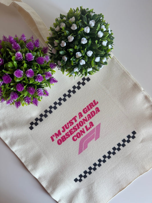 Totebag Obsesionada con la F1